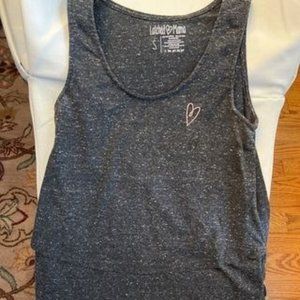 Latched Mama Boyfriend swing tank - darker heathered grey Small GUC